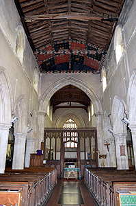 The interior looking east March 2014